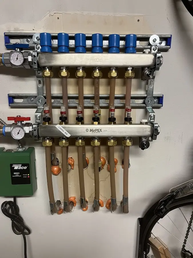 Plumber performing Gas Leak Detection at a residential property in Ballston Spa